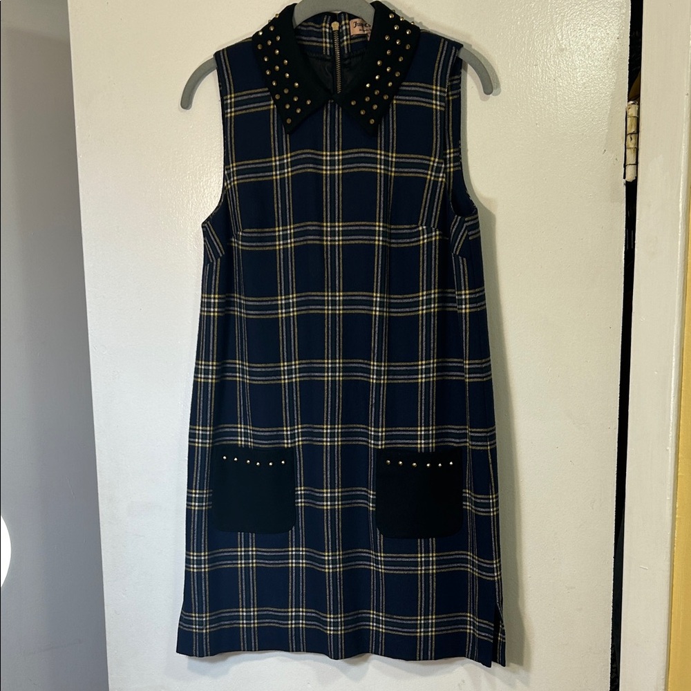 Juicy Wool Plaid Mini Dress